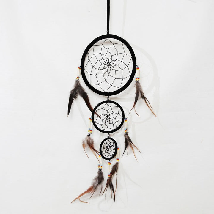 Triple Faux Suede Dreamcatcher