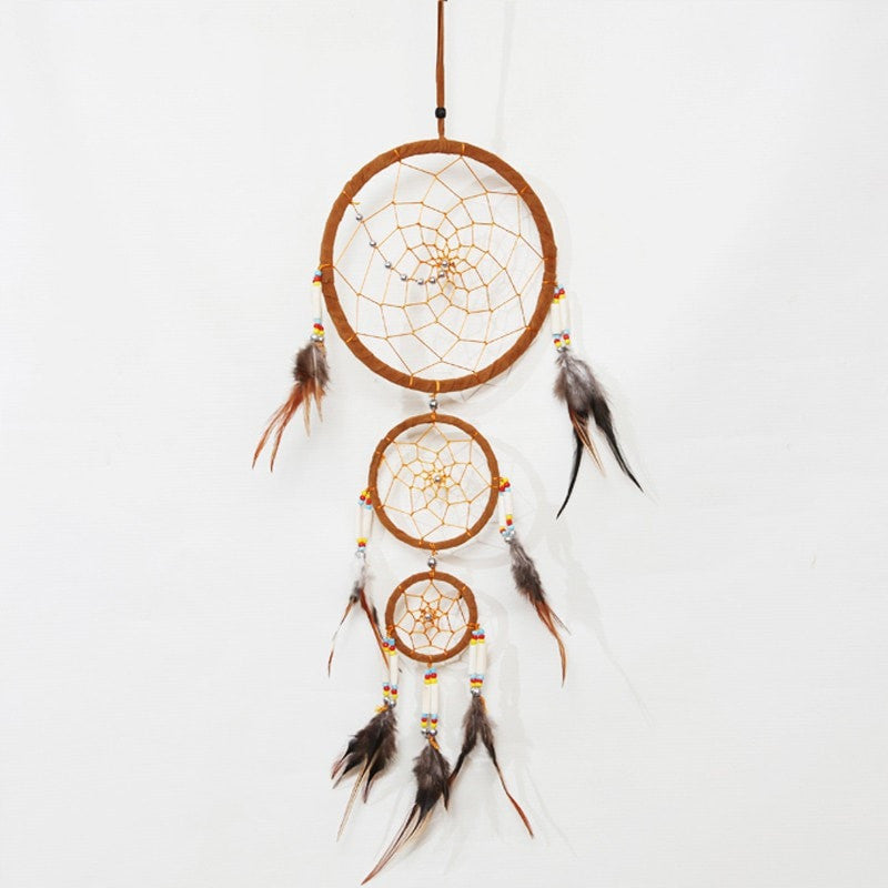 Triple Faux Suede Dreamcatcher