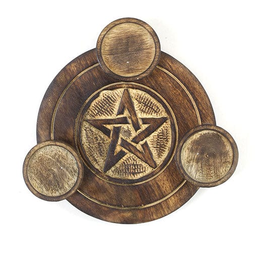 Pentacle Tri Tealight Holder