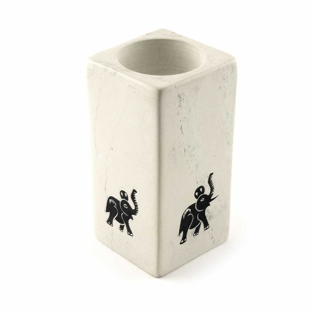 Soapstone Elephant Tealight Holder..