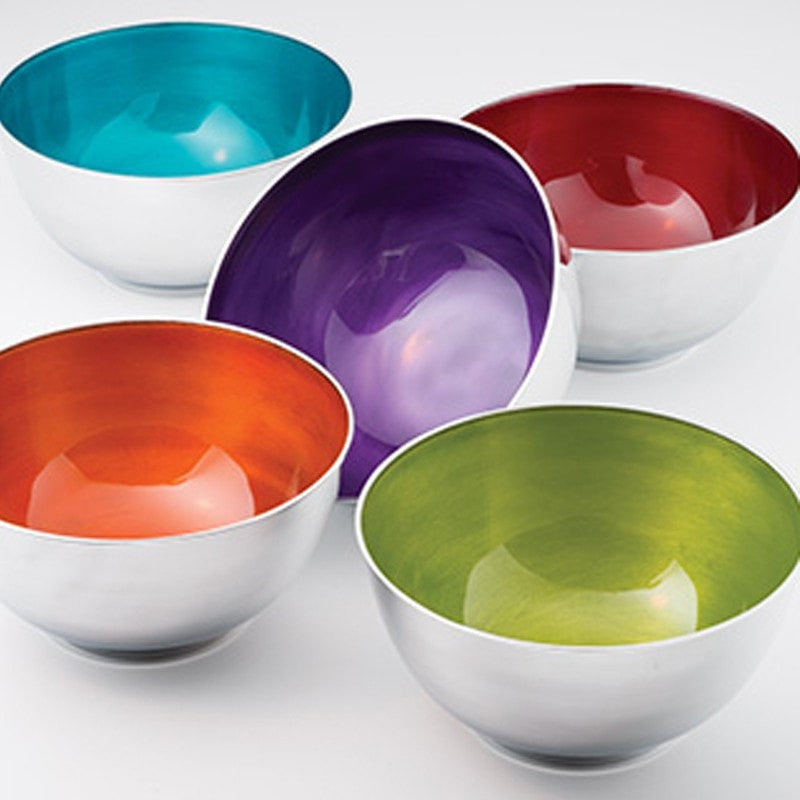 Recycled Aluminium Snack Bowl - Set of 5