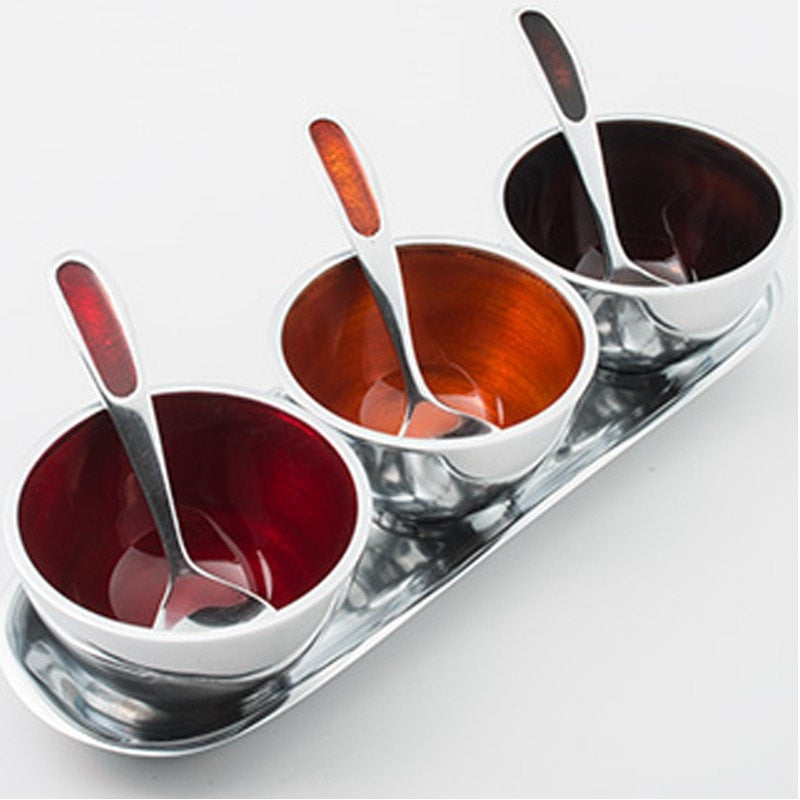 Recycled Aluminium Dip & Nibbles Set