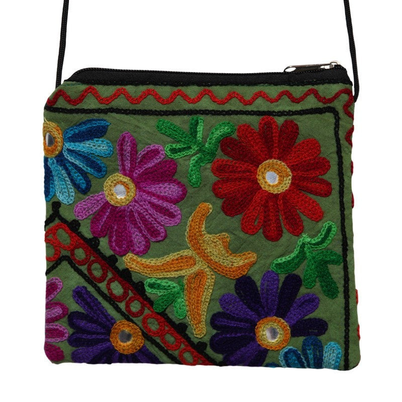Kashmiri Embroidered Small Shoulder Bag
