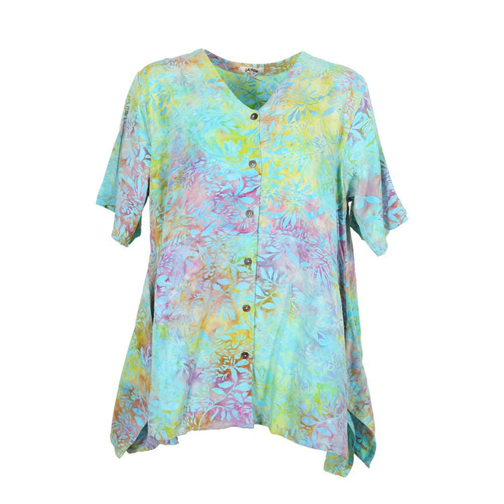 Short Sleeve Button Through Top