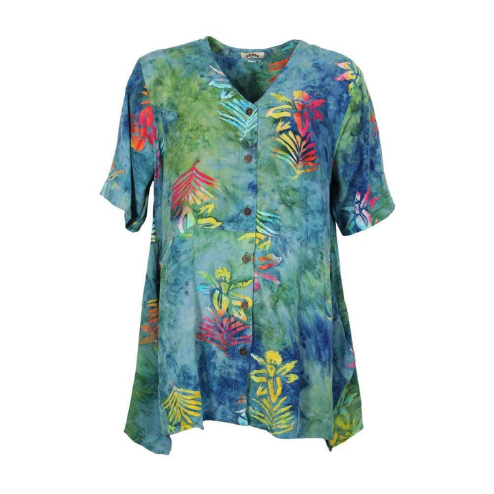 Short Sleeve Button Through Top
