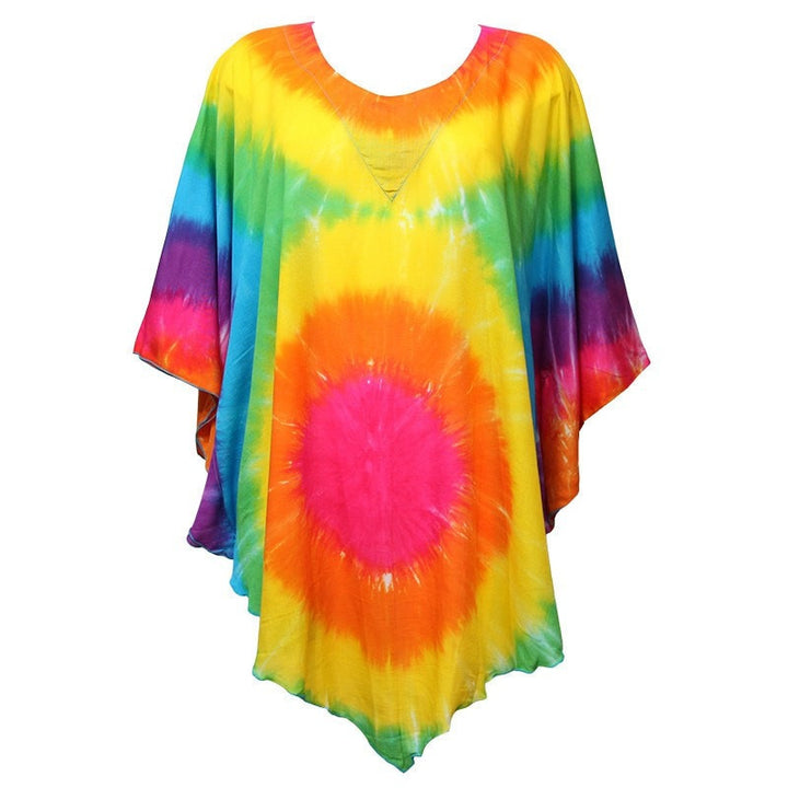 Tie Dye Beach Poncho Top