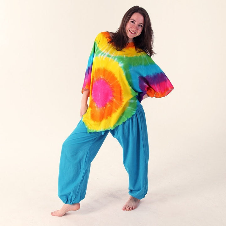 Tie Dye Beach Poncho Top