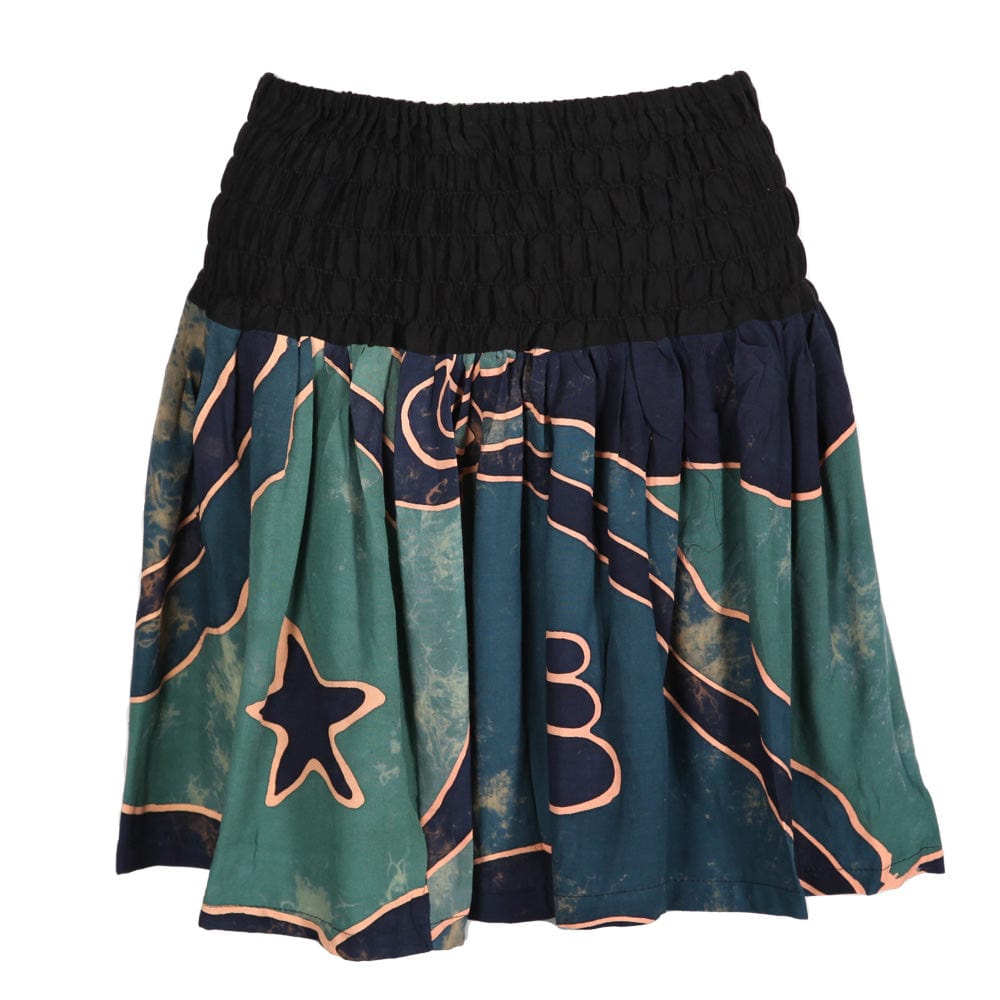 Batik Pattern Mini Skirt