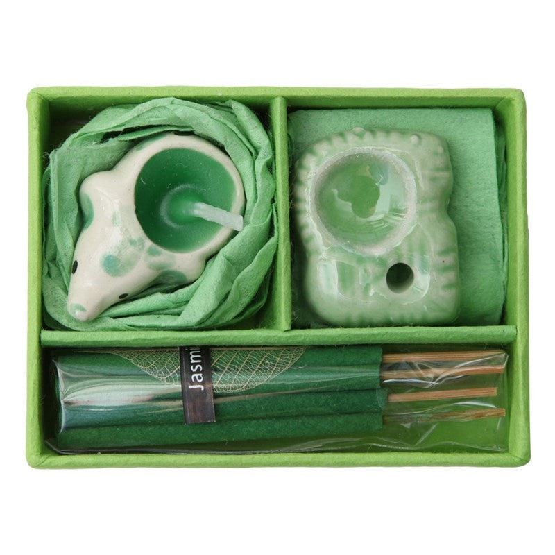 Mini Elephant Candle & Incense Gift Set