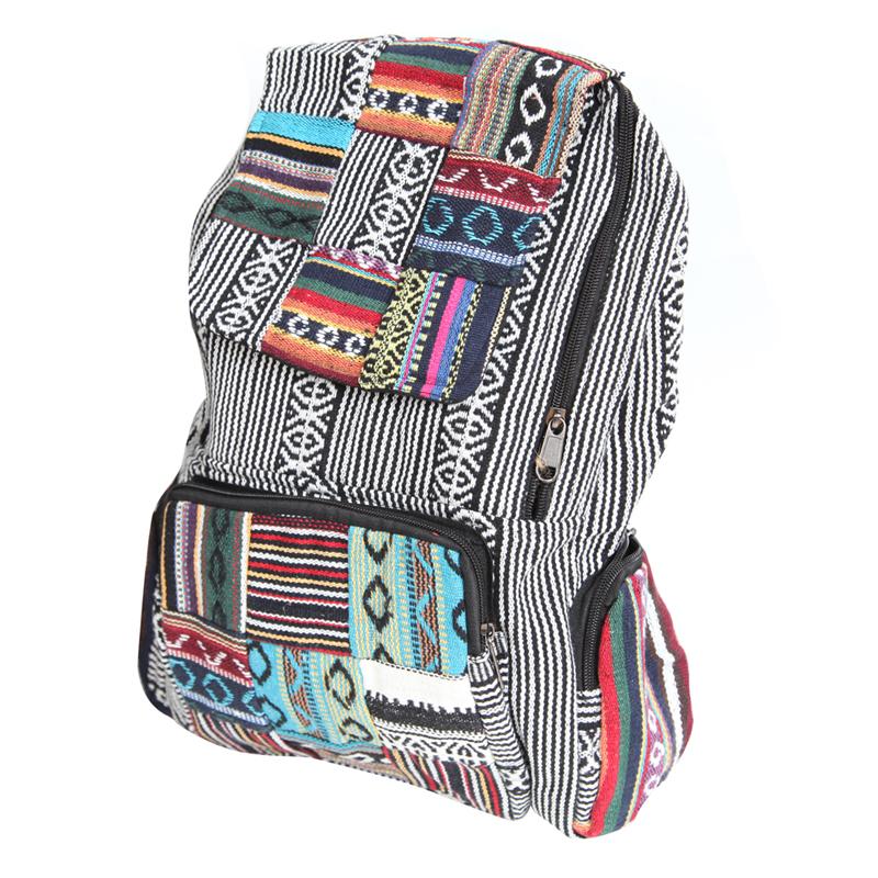 Patchwork Gheri Multi Pocket Backpack