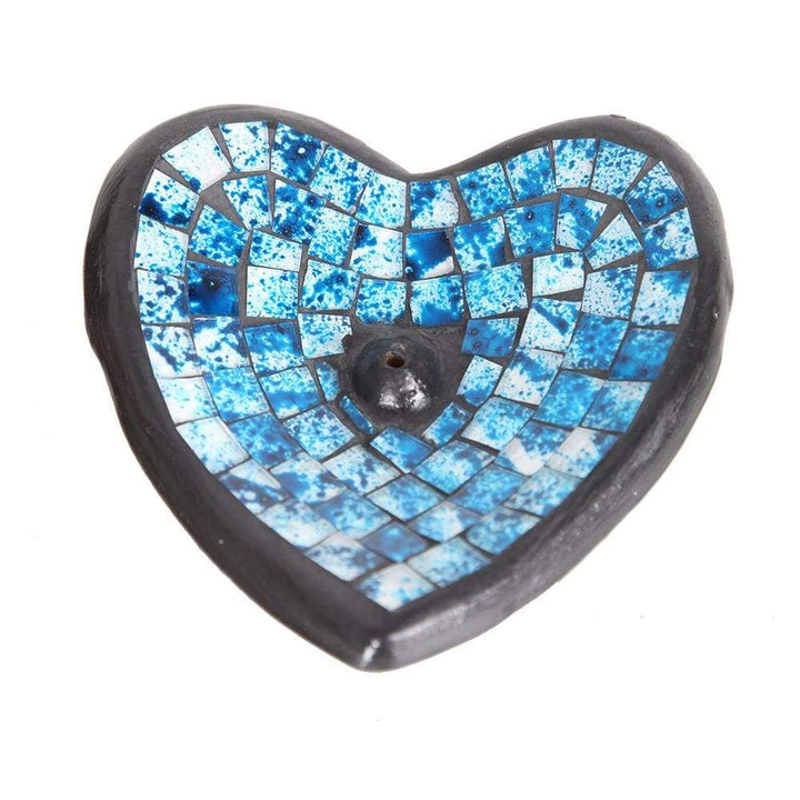Heart Mosaic Incense Holder