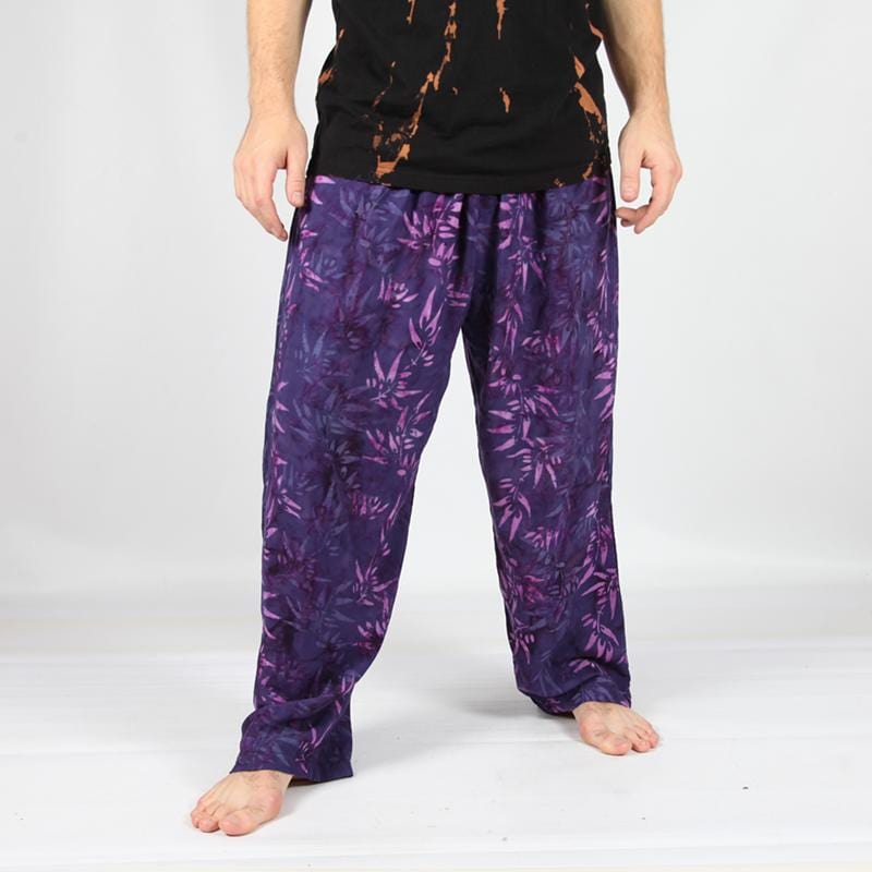 Men's Purple Jungle Print Trousers