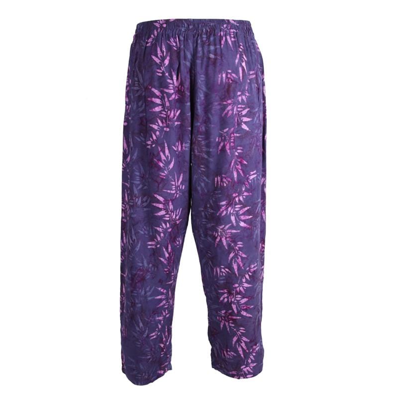 Men's Purple Jungle Print Trousers