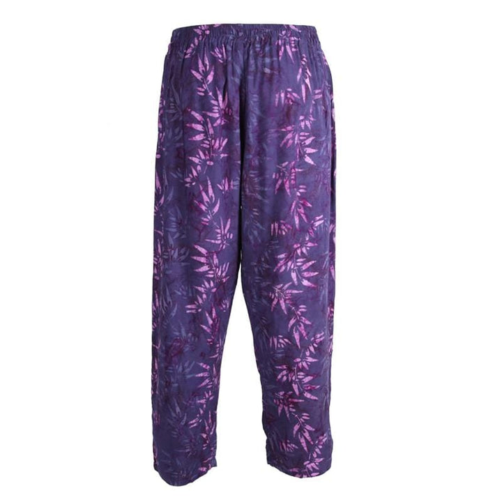 Men's Purple Jungle Print Trousers