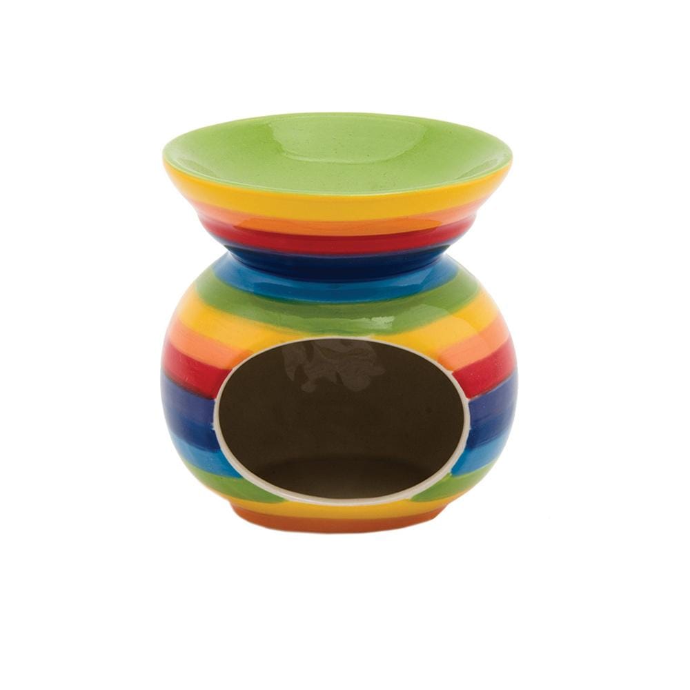 Hand Painted Rainbow Ceramic Oil Burner