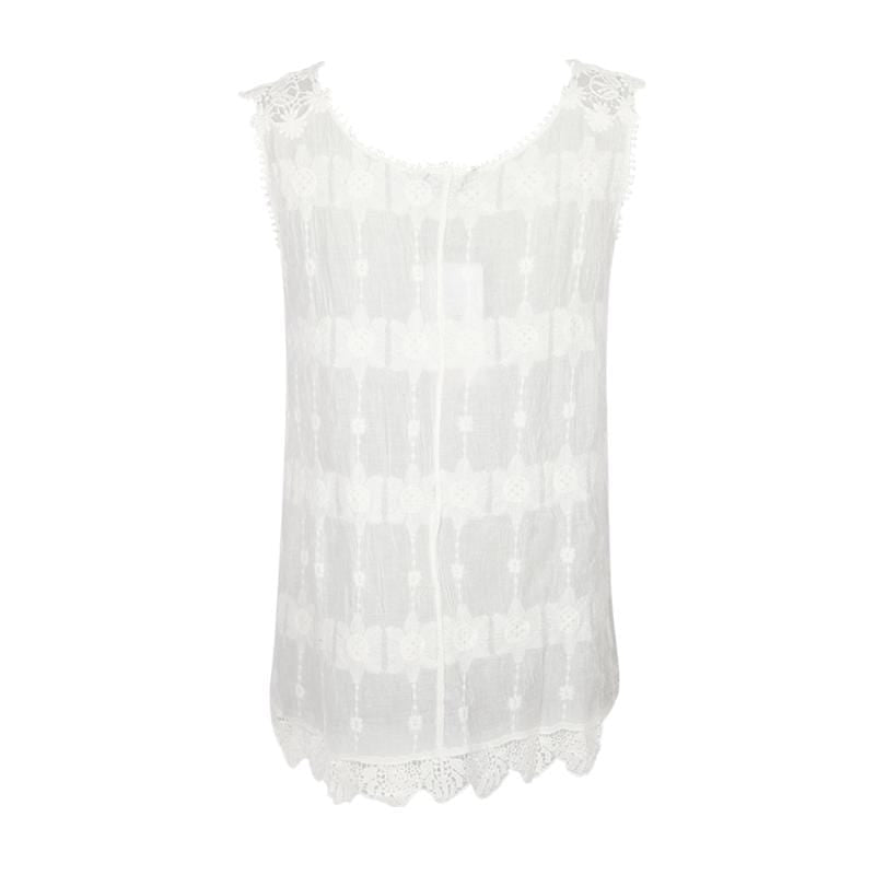 Crochet Lace Sleeveless Top