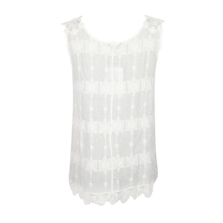 Crochet Lace Sleeveless Top