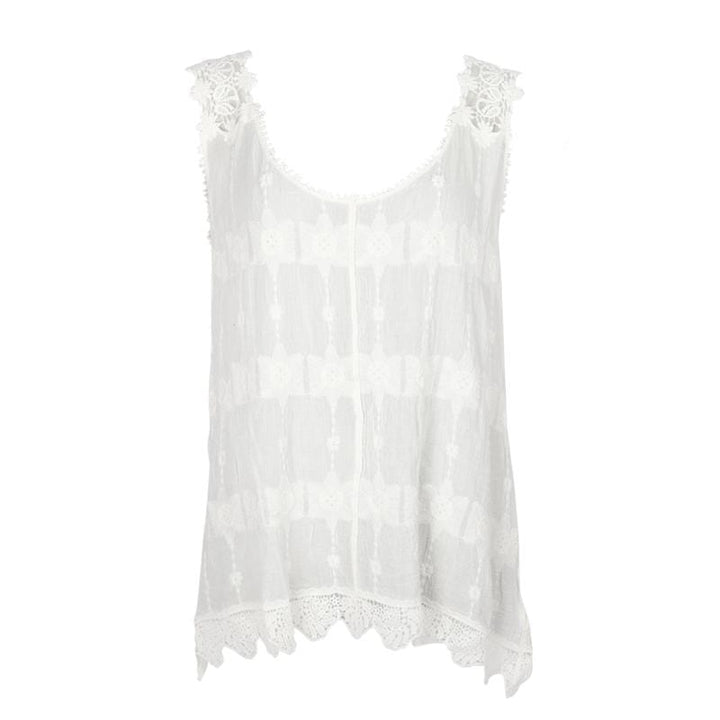 Crochet Lace Sleeveless Top