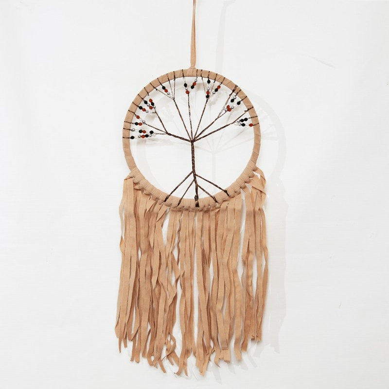 Tree of Life Faux Suede Dreamcatcher