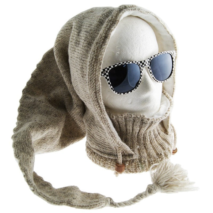 Pixie Knit Hood With Neck Warmer..