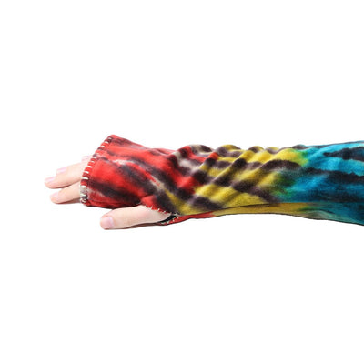 Tie Dye Velvet Wrist Warmers