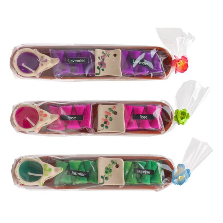 Elephant T-Light Incense Set