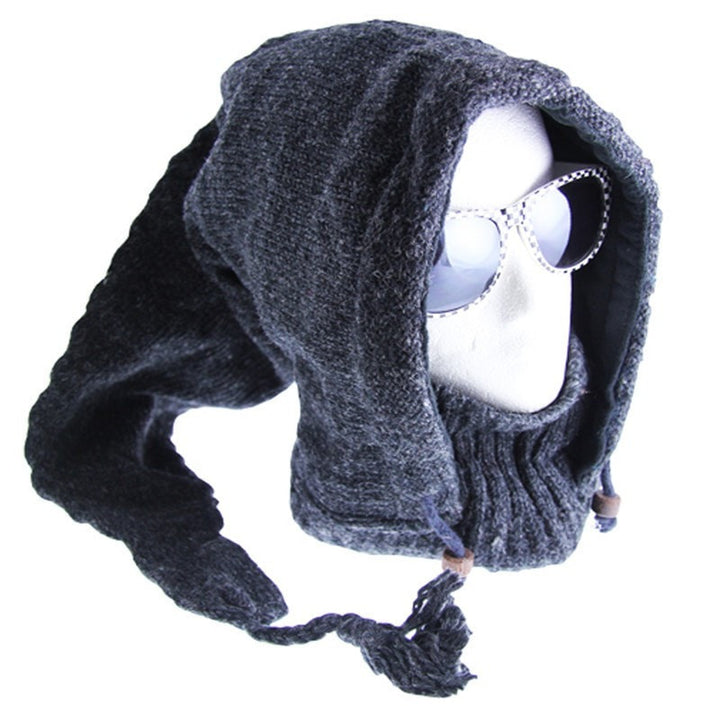 Pixie Knit Hood With Neck Warmer..