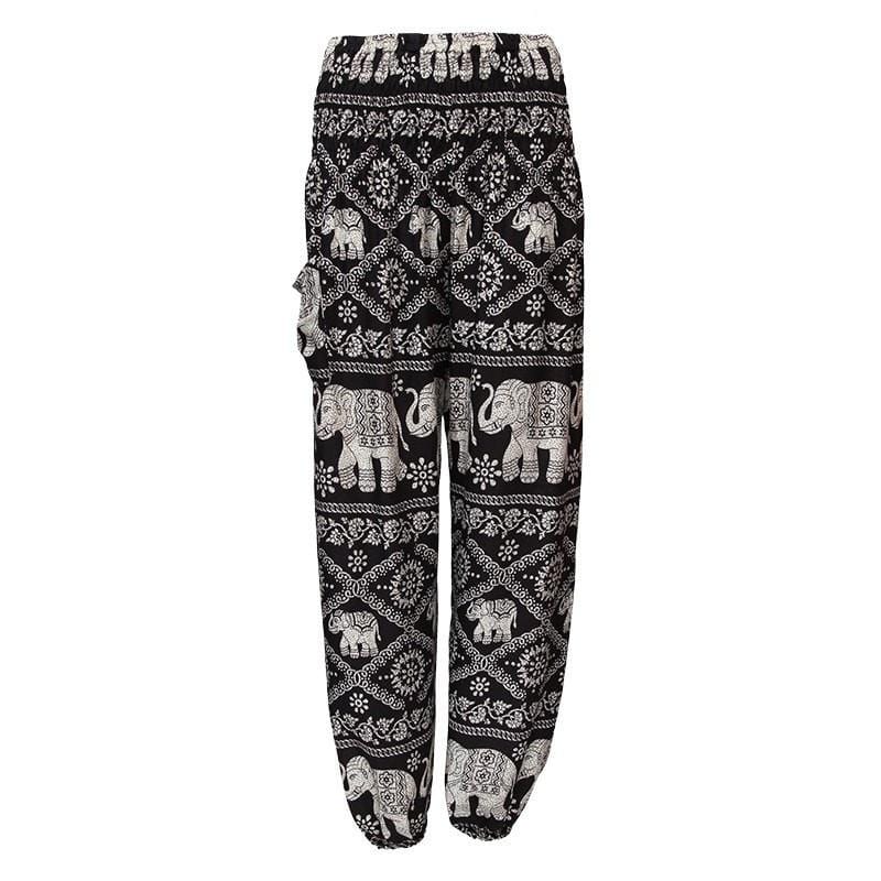 Thai Elephant Print Harem Trousers – The Hippy Clothing Co.