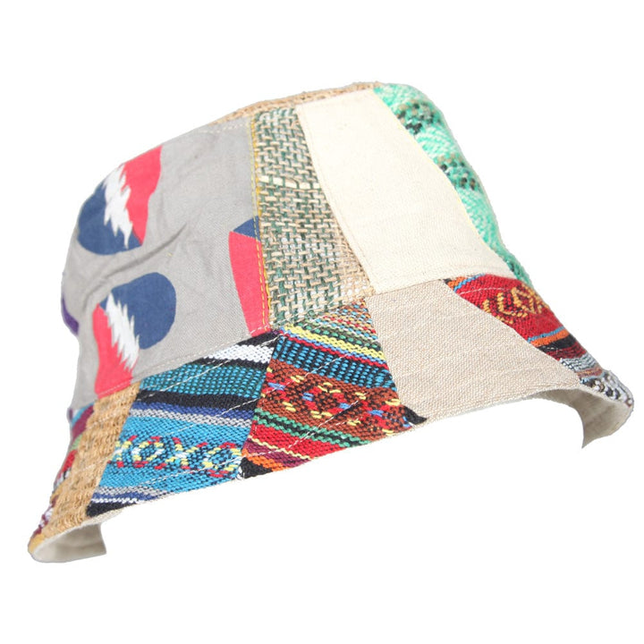 Hemp Patchwork Bucket Hat