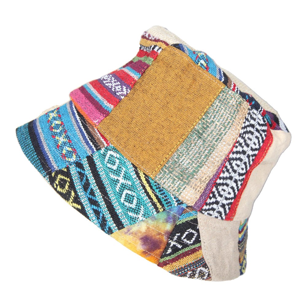 Hemp Patchwork Bucket Hat