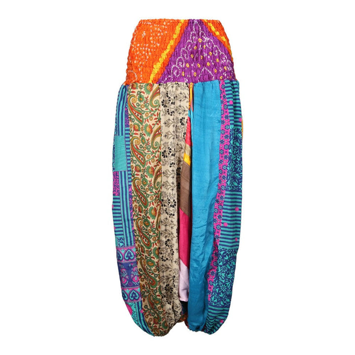 Upcycled Sari Patchwork Harem Pants