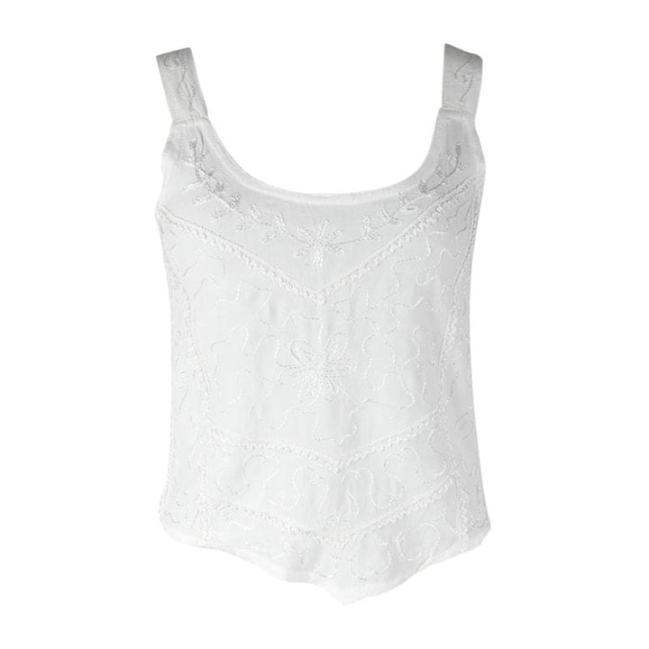 Embroidered Cami Crop Top