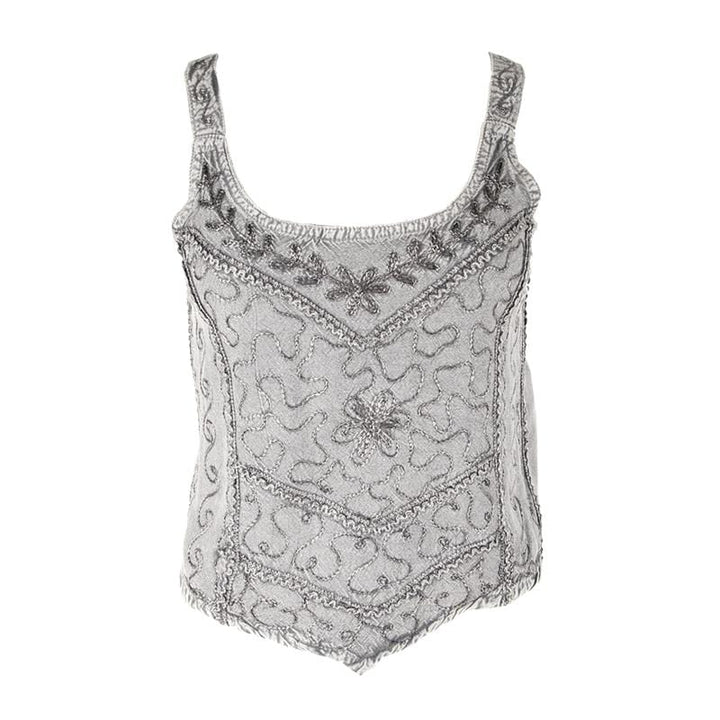 Embroidered Cami Crop Top