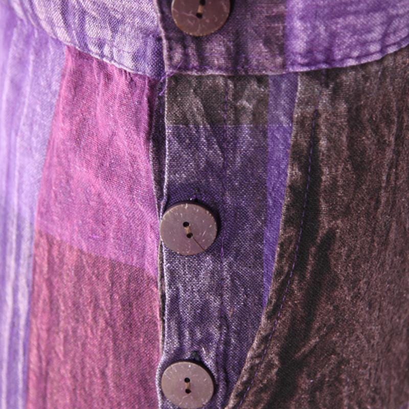 Purple Check Harem Dungarees