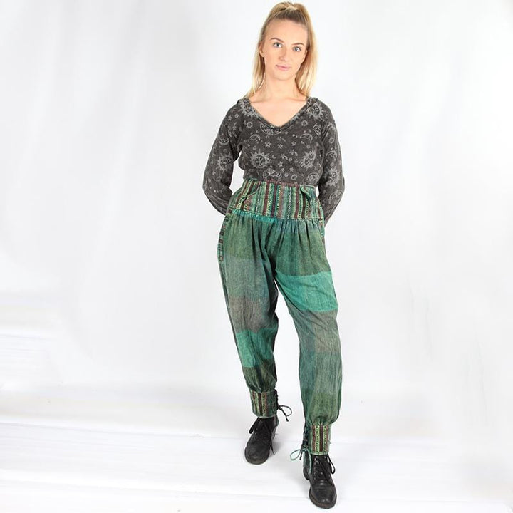 Cuffed Harem Trousers