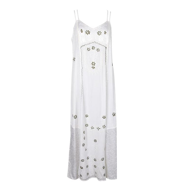 Embroidered Cami Maxi Dress
