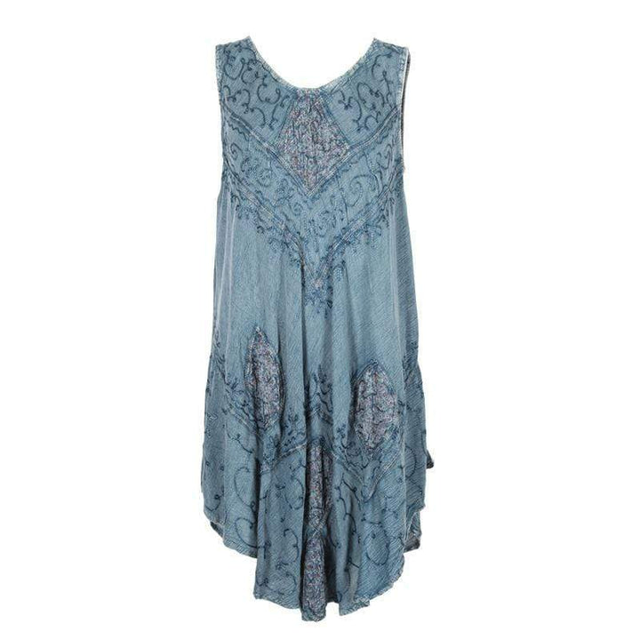 Embroidered Patch Dress