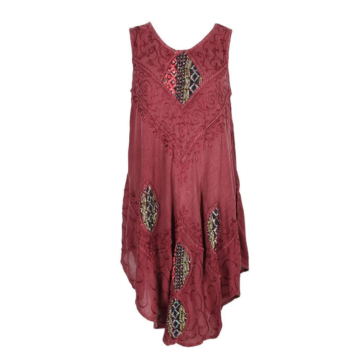 Embroidered Patch Dress