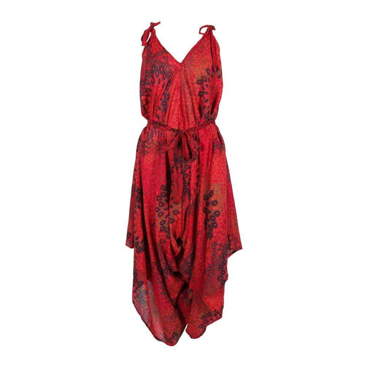Tie Shoulder Harem Jumpsuit