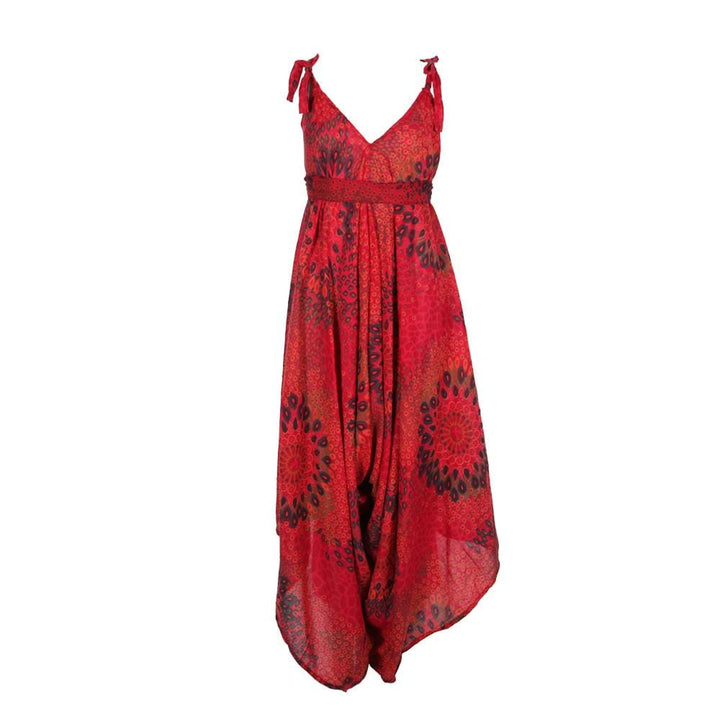 Tie Shoulder Harem Jumpsuit