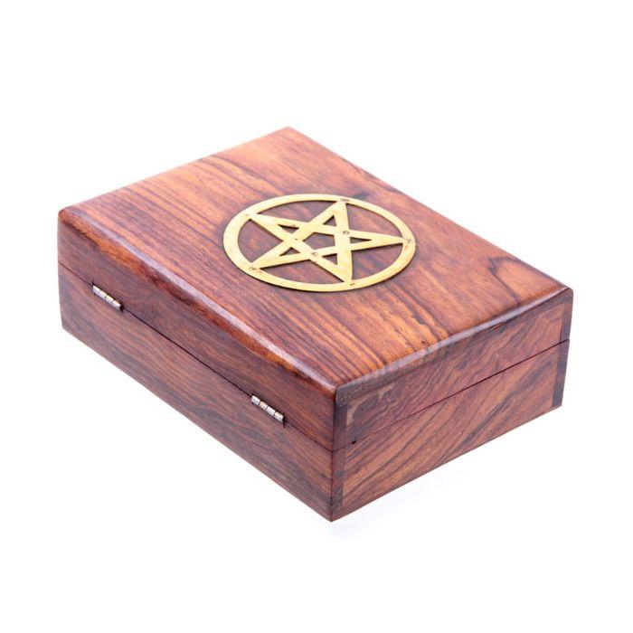 Trinket Box with Pentagram Inlay