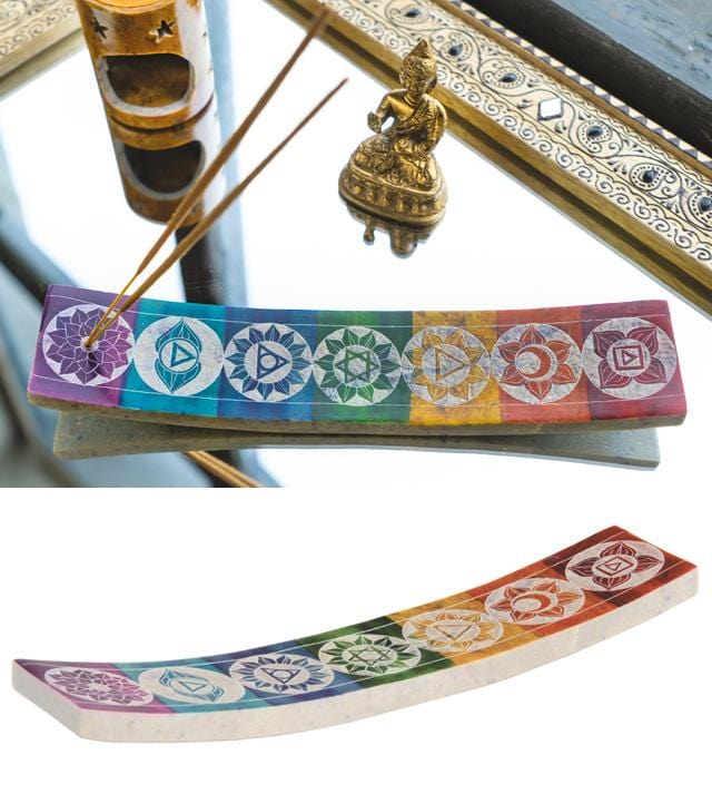 Soapstone Chakra Incense Holder