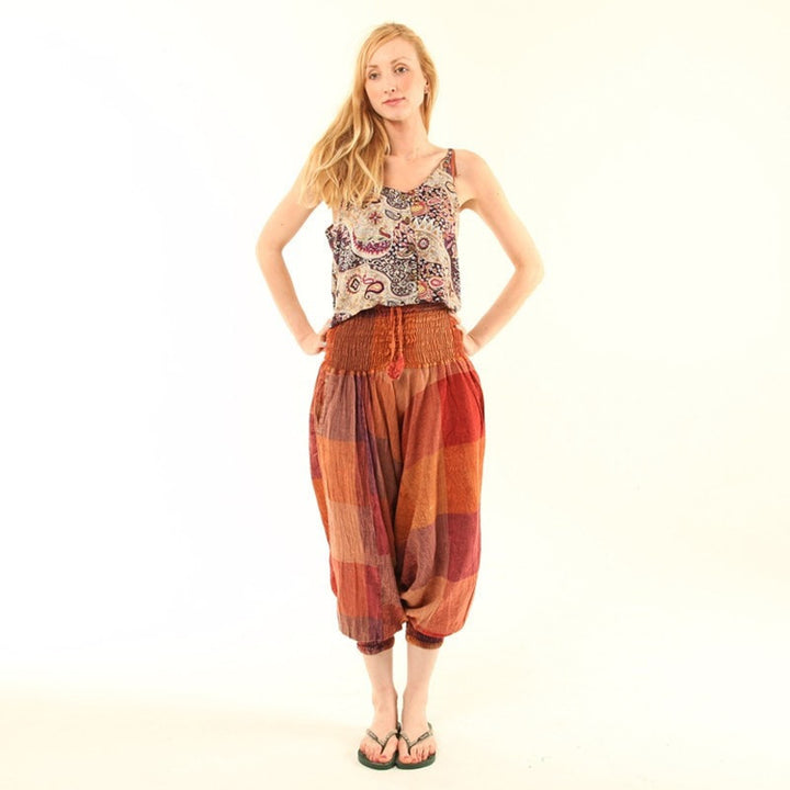 Buffalo Check Harem Pants