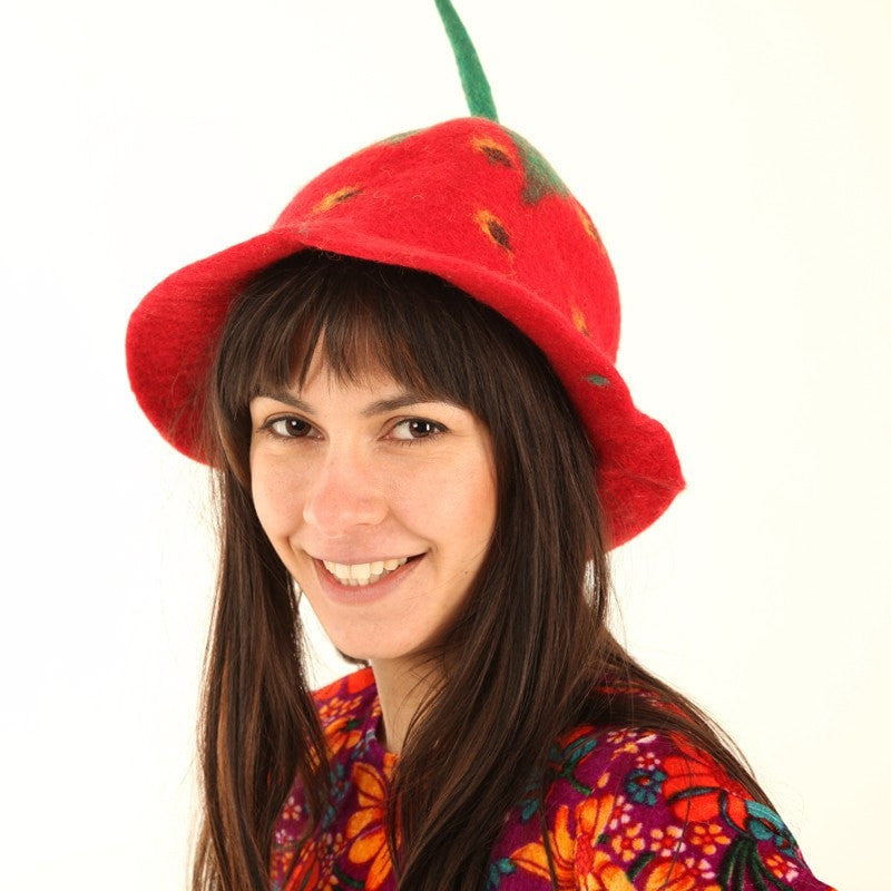 Strawberry Festival Felt Hat