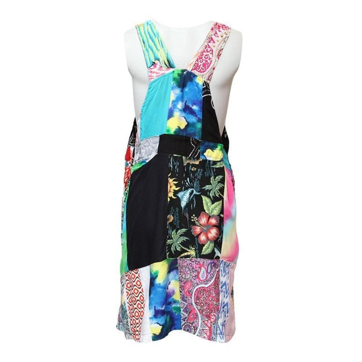 Patchwork Pinafore Dress