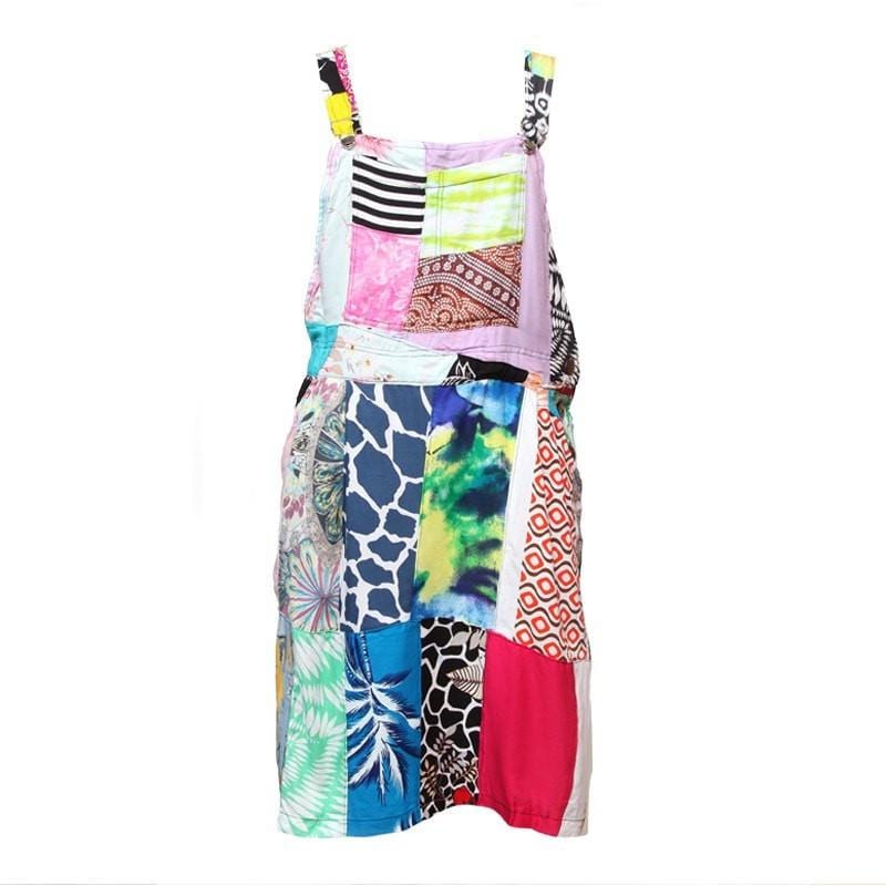 Patchwork Pinafore Dress