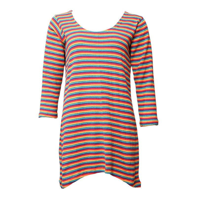 Rainbow Knit Shift Dress