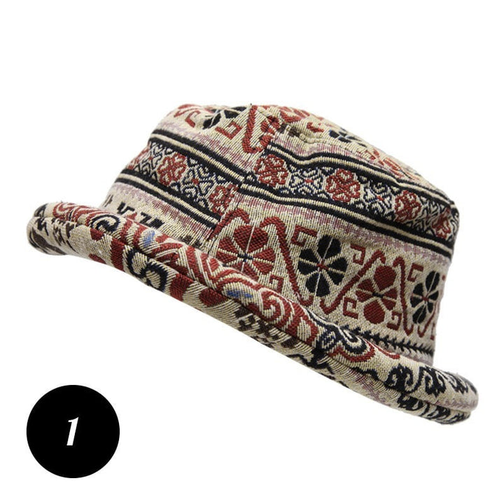 Tapestry Style Roll Brim Hat