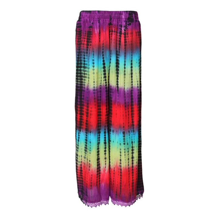 Tie Dye Jersey Wide Leg Trousers