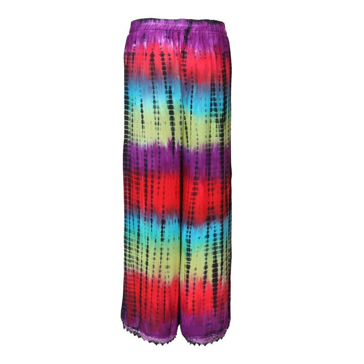 Tie Dye Jersey Wide Leg Trousers